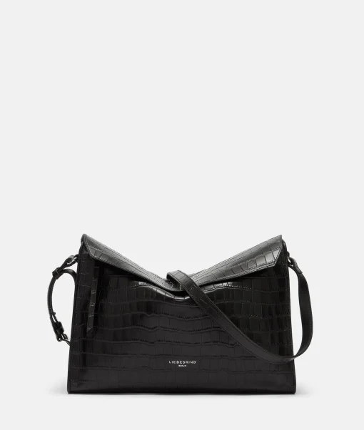 Croco Lora Shoulder Bag M