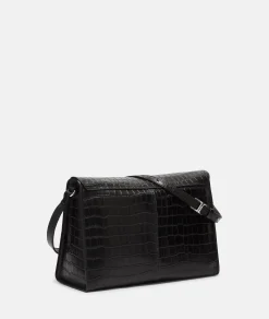 Croco Lora Shoulder Bag M