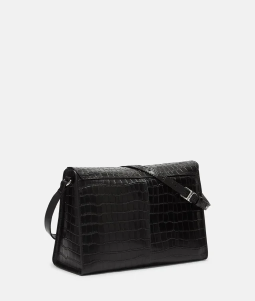 Croco Lora Shoulder Bag M
