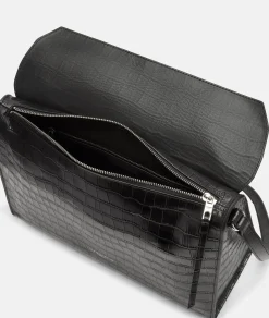 Croco Lora Shoulder Bag M