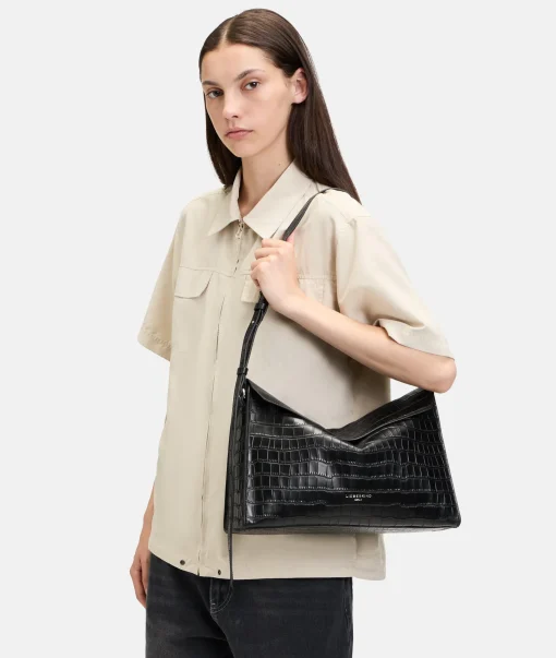 Croco Lora Shoulder Bag M