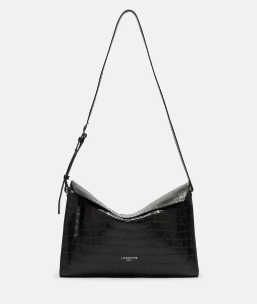 Croco Lora Shoulder Bag M