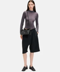 Croco Lora Shoulder Bag S