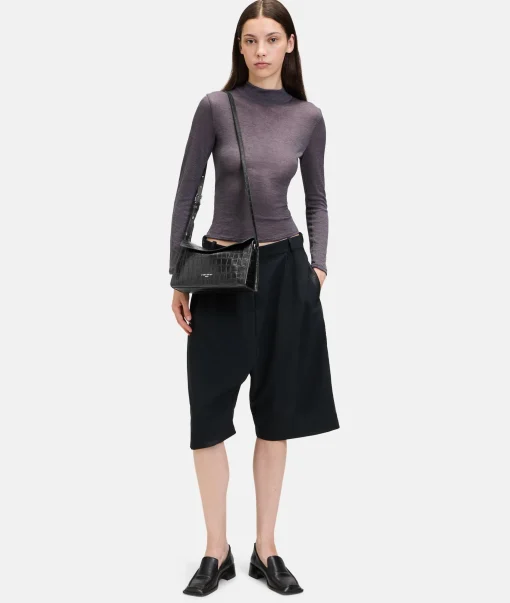 Croco Lora Shoulder Bag S