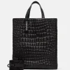 Croco Paper Bag Tote M