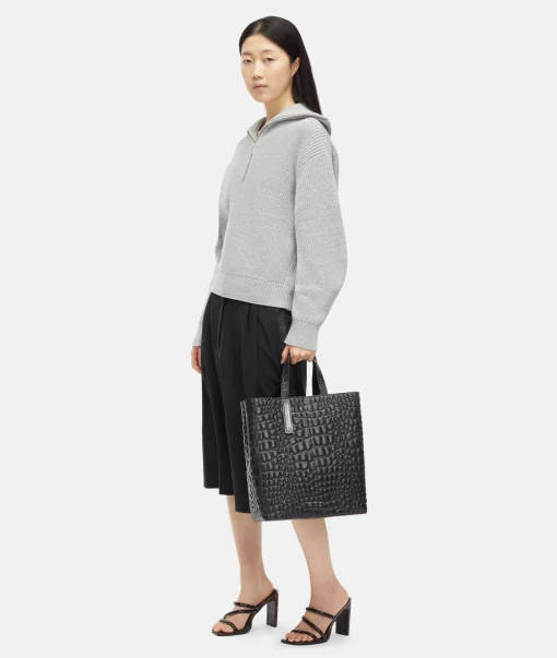 Croco Paper Bag Tote M