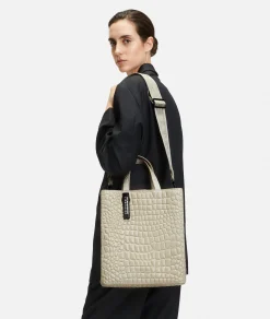 Croco Paper Bag Tote M